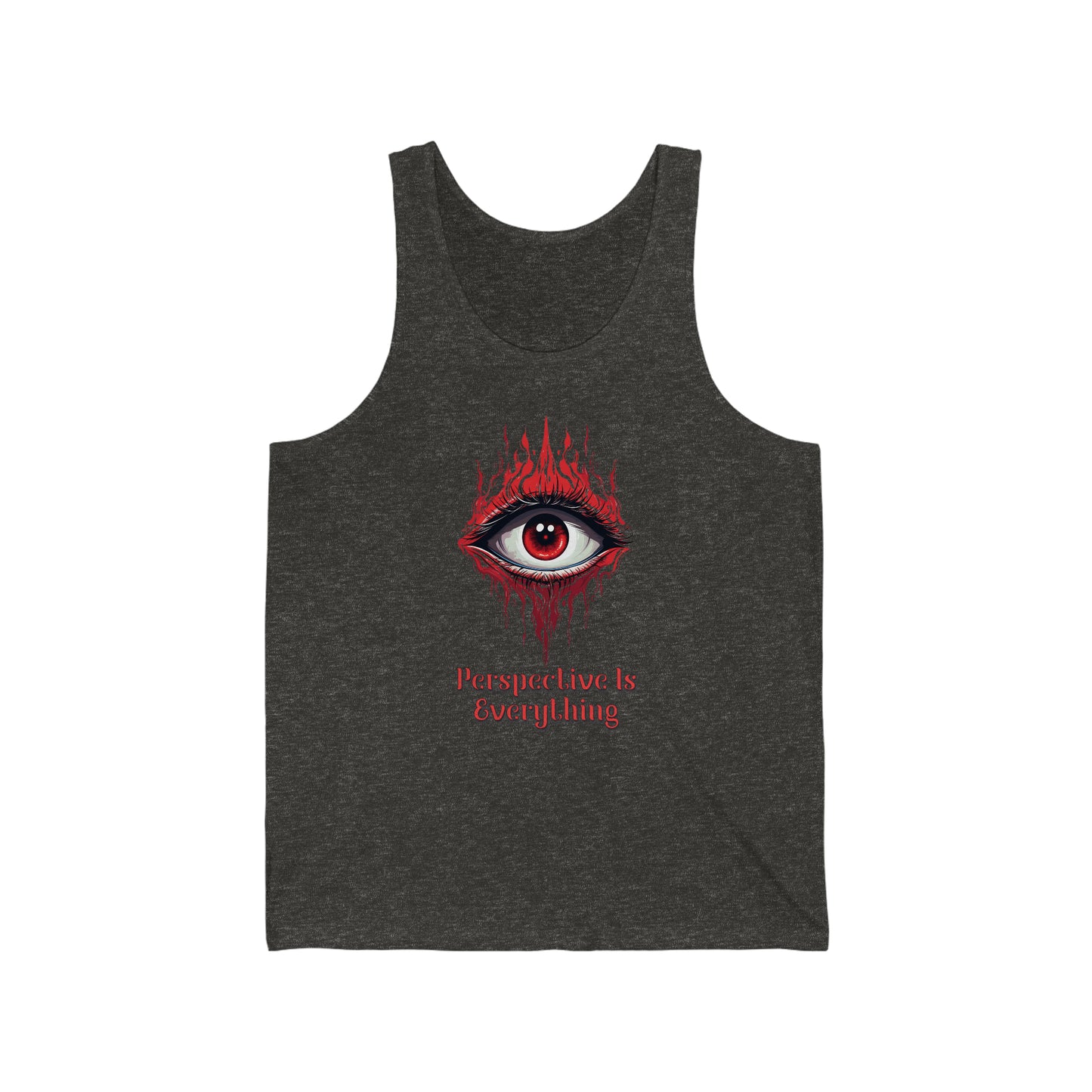 Perspective is Everything: Red | Unisex Jersey Tank
