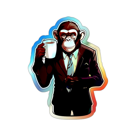 Monkey Business | Holographic Die-cut Stickers