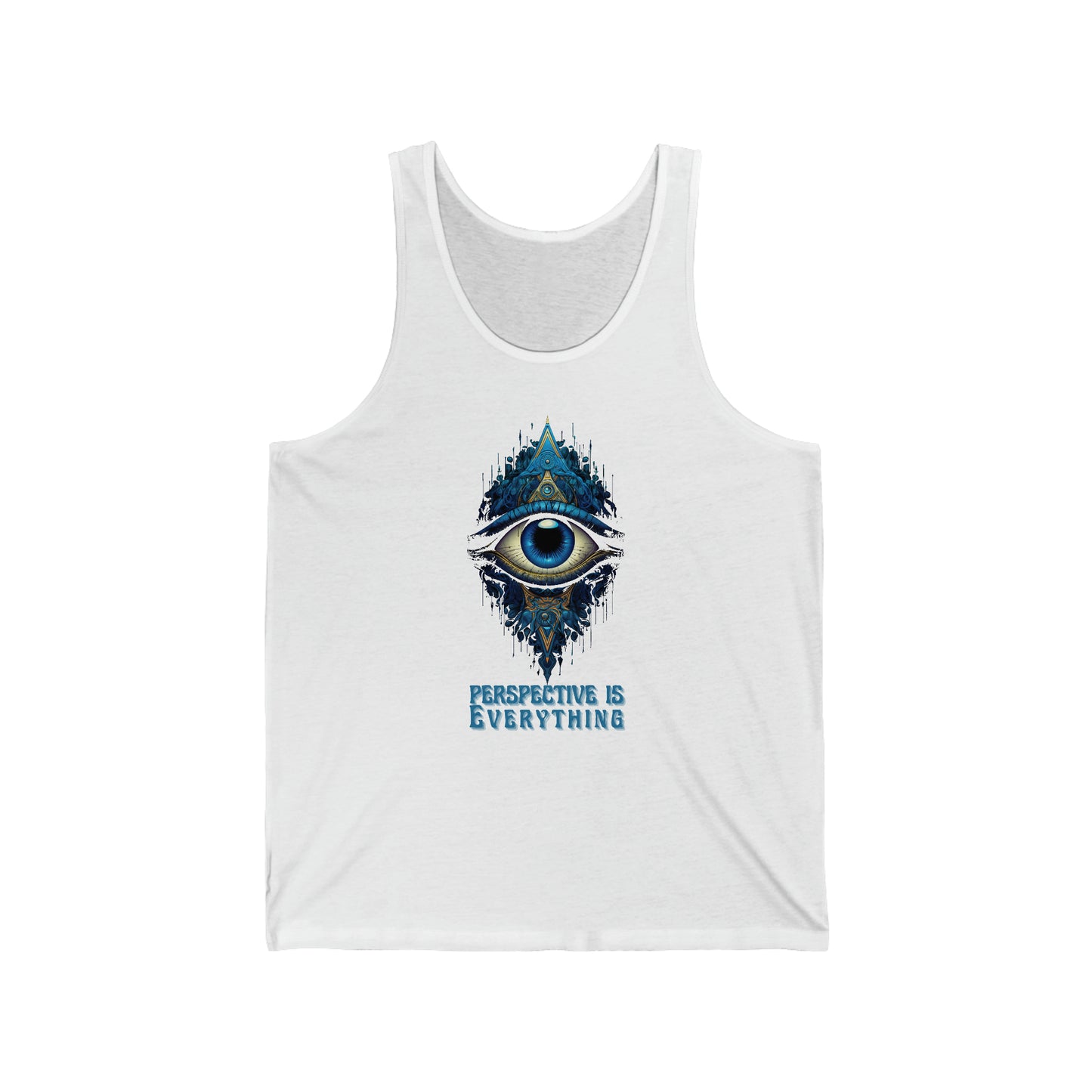 Perspective is Everything: Blue | Unisex Jersey Tank