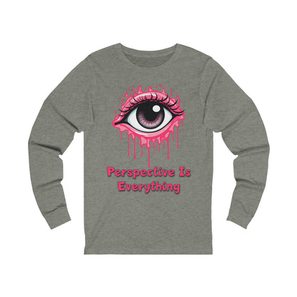 Perspective is Everything: Pink | Unisex Jersey Long Sleeve Tee