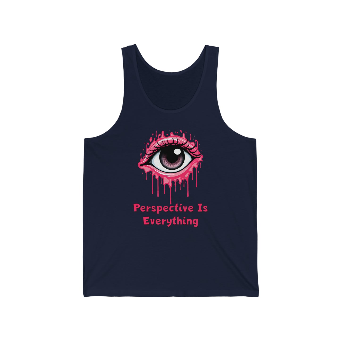 Perspective is Everything: Pink | Unisex Jersey Tank