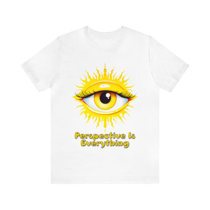 Perspective is Everything: Yellow | Unisex Jersey Short Sleeve Tee