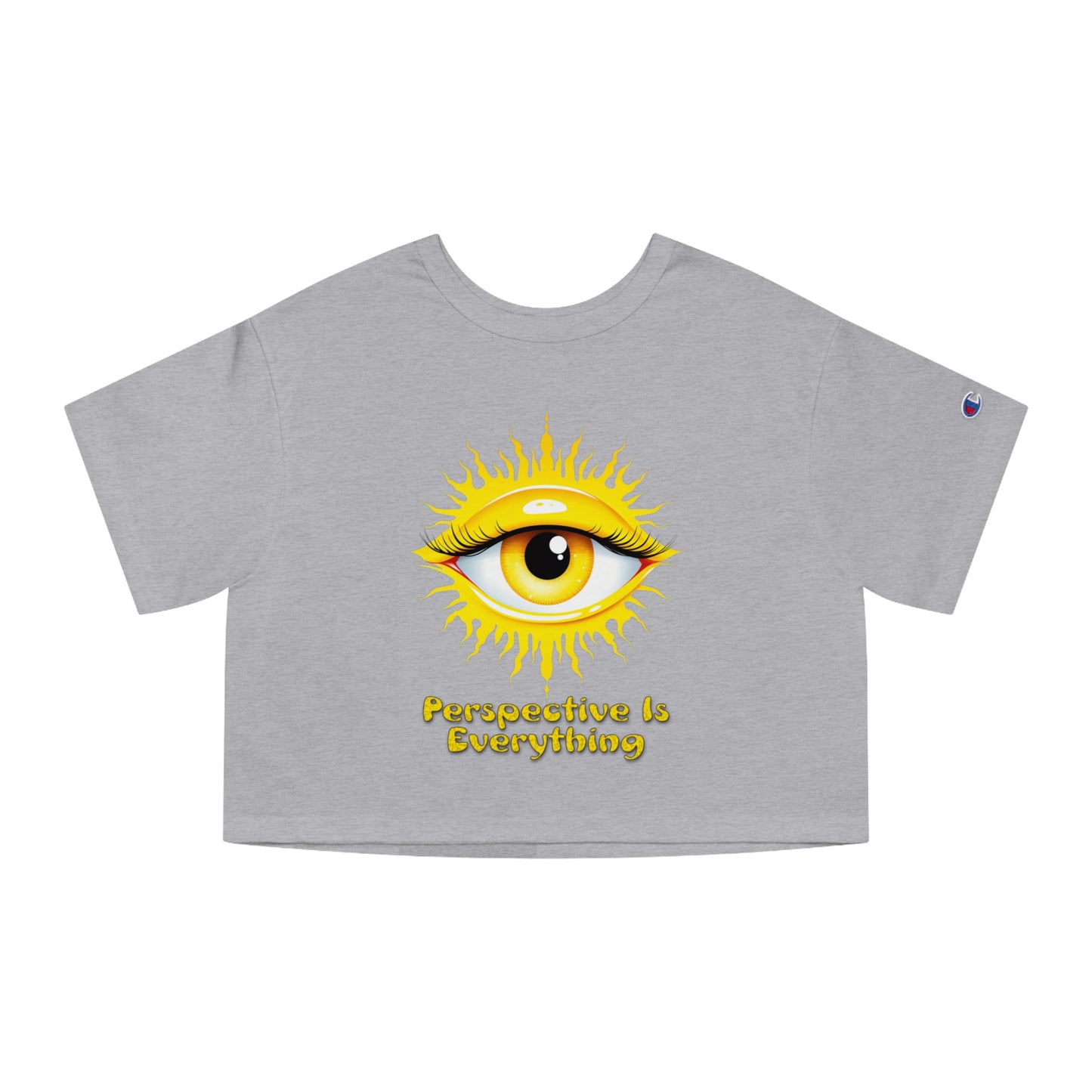Perspective is Everything: Yellow | Champion Women's Heritage Cropped T-Shirt