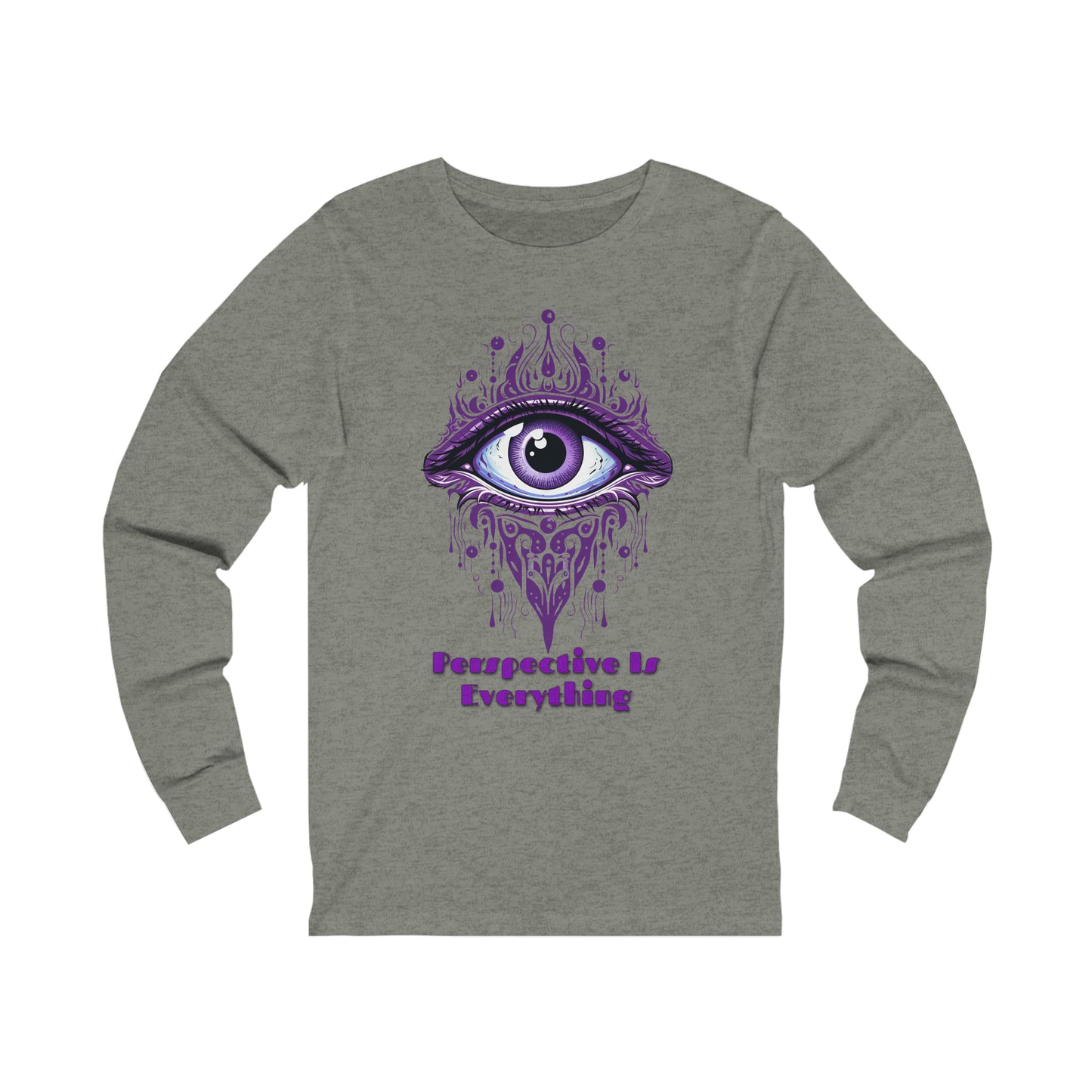 Perspective is Everything: Purple | Unisex Jersey Long Sleeve Tee