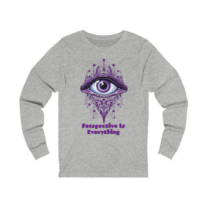 Perspective is Everything: Purple | Unisex Jersey Long Sleeve Tee