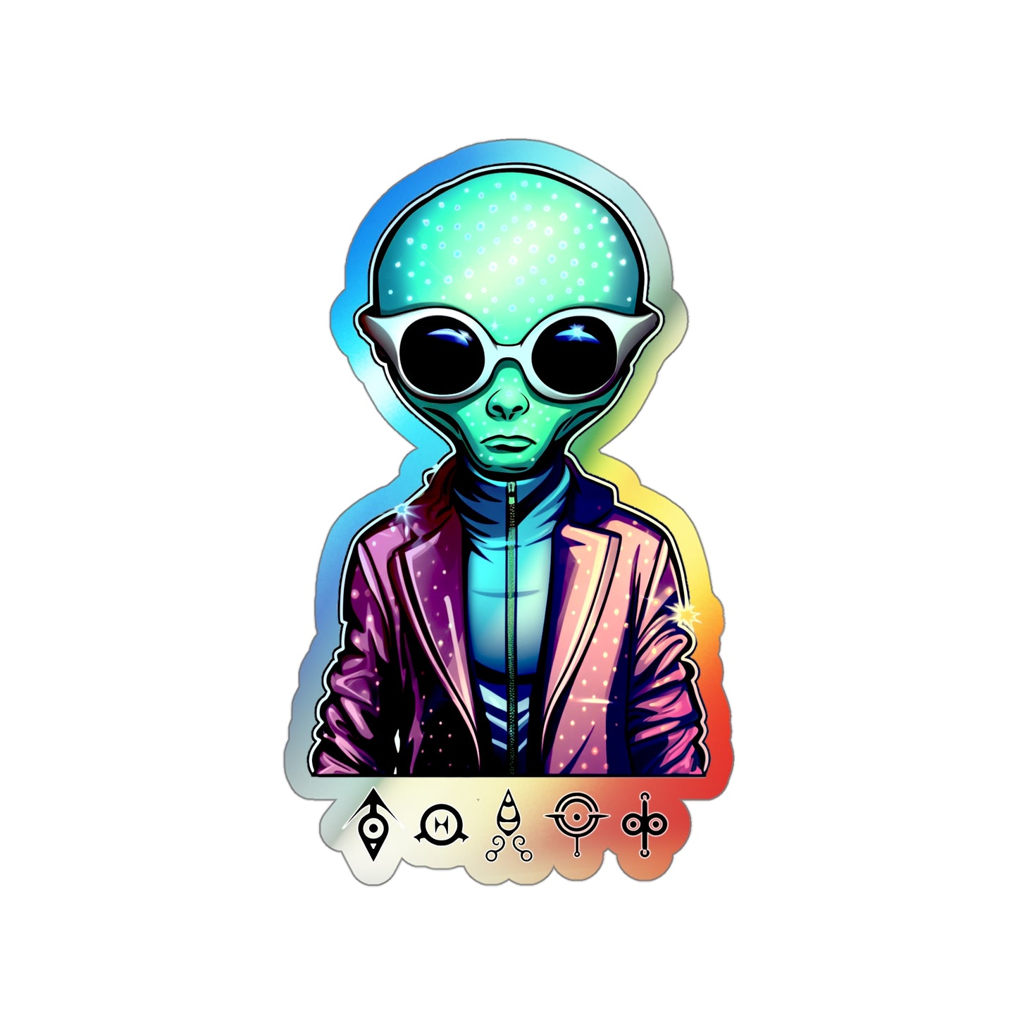 Disco Invasion | Holographic Die-cut Stickers