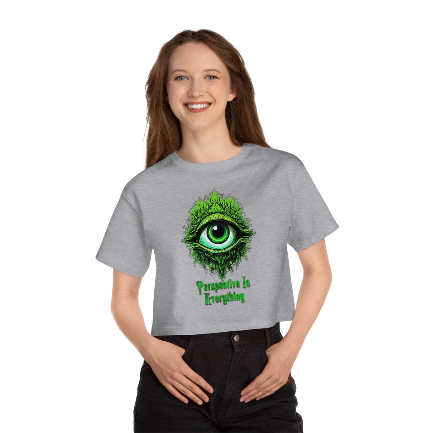 Perspective is Everything: Green | Champion Women's Heritage Cropped T-Shirt