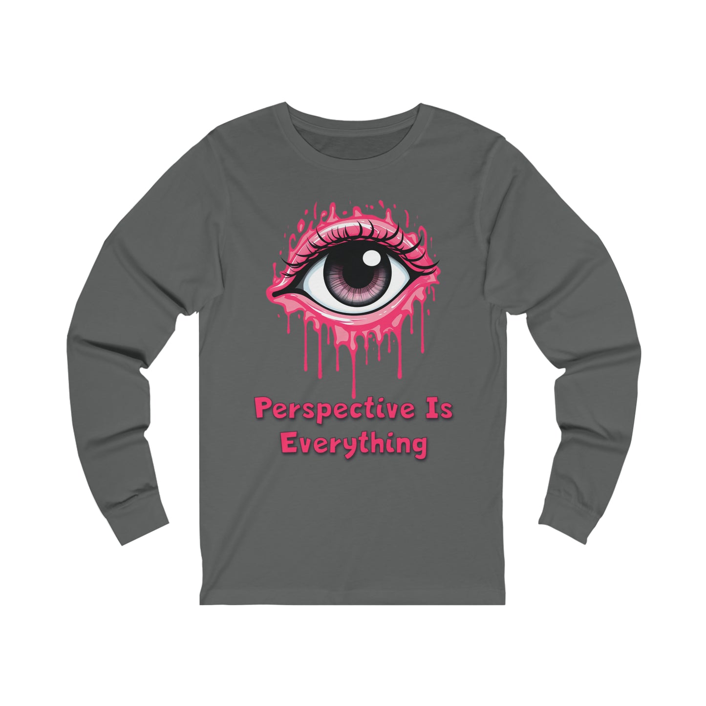 Perspective is Everything: Pink | Unisex Jersey Long Sleeve Tee
