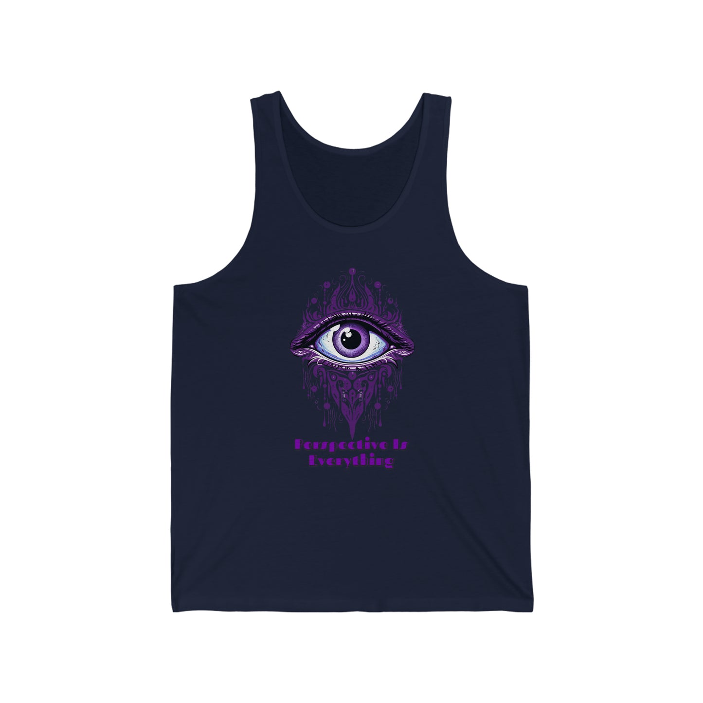 Perspective is Everything: Purple | Unisex Jersey Tank