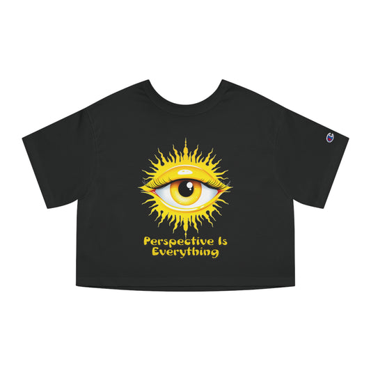 Perspective is Everything: Yellow | Champion Women's Heritage Cropped T-Shirt