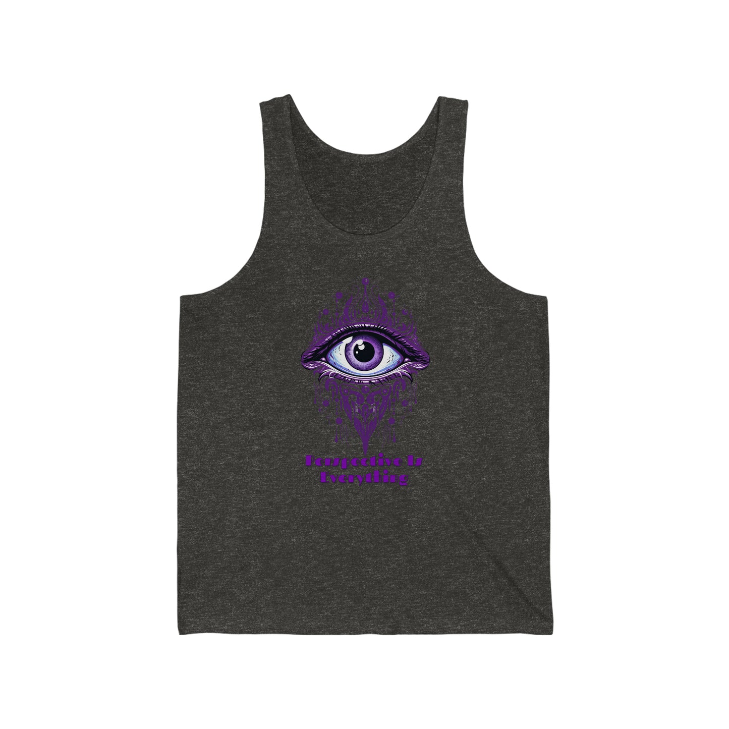 Perspective is Everything: Purple | Unisex Jersey Tank