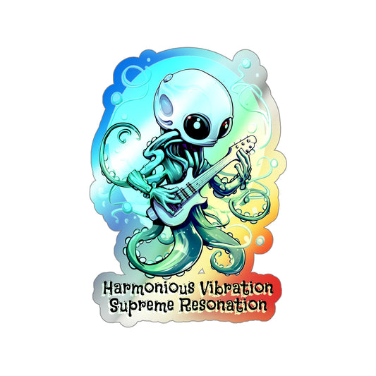 Harmonious Vibration | Holographic Die-cut Stickers