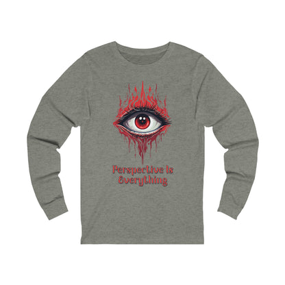 Perspective is Everything: Red | Unisex Jersey Long Sleeve Tee
