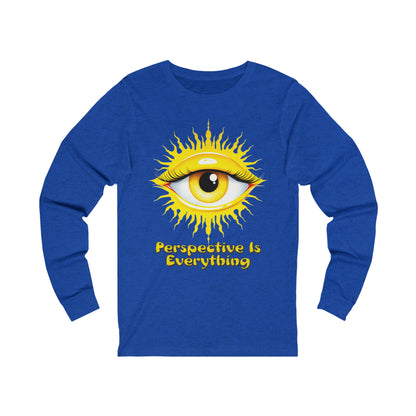 Perspective is Everything: Yellow | Unisex Jersey Long Sleeve Tee