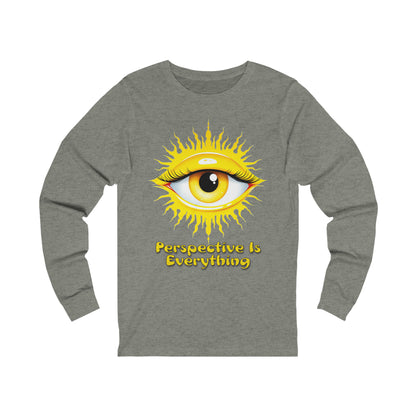 Perspective is Everything: Yellow | Unisex Jersey Long Sleeve Tee