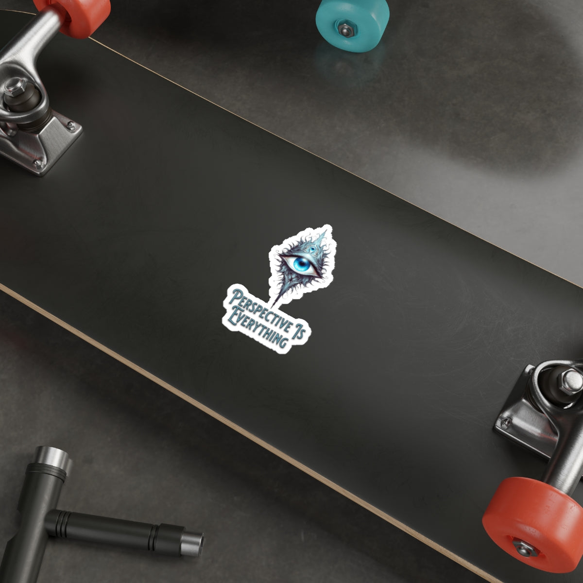 Perspective is Everything: Teal | Die Cut Sticker