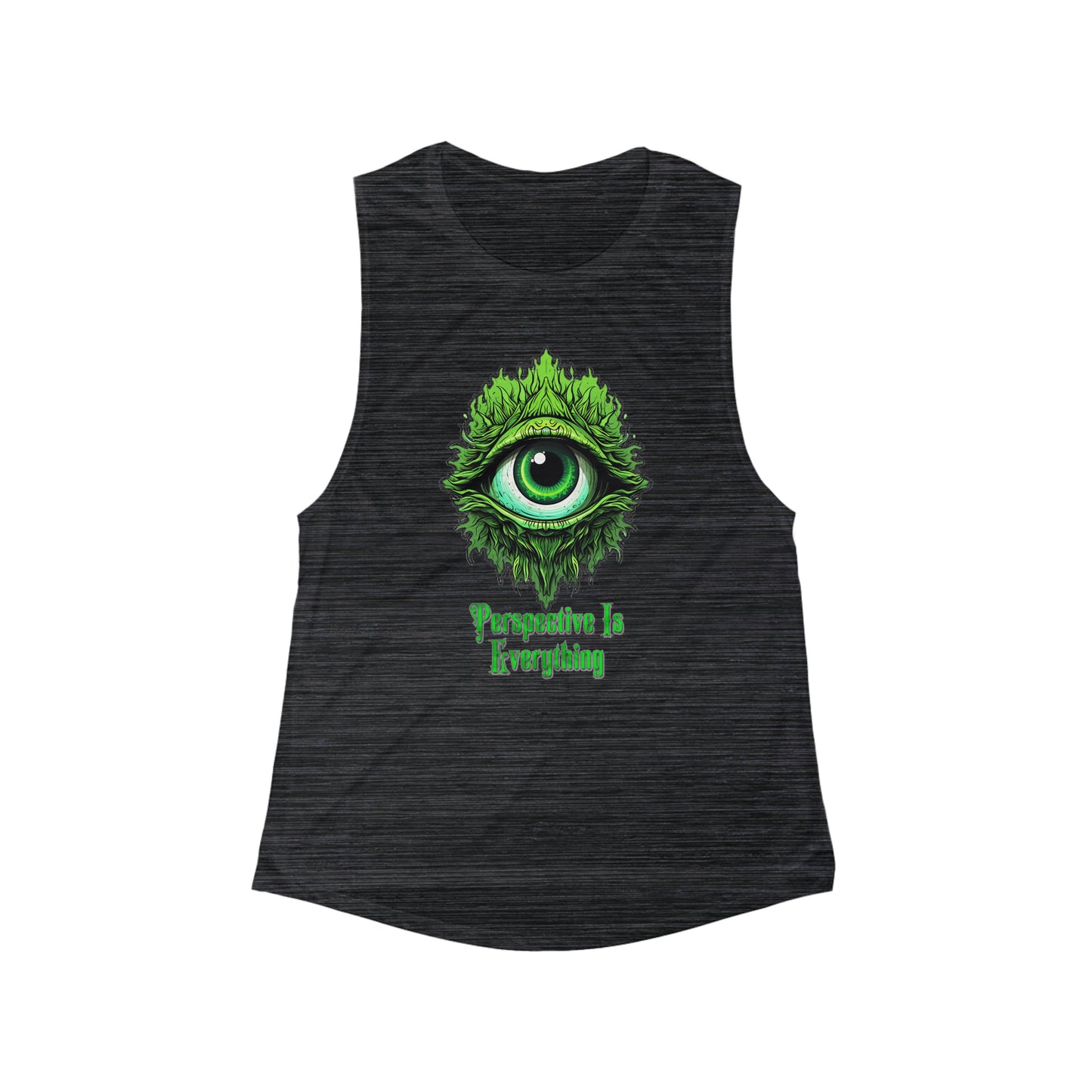 Perspective is Everything: Green | Women's Flowy Scoop Muscle Tank