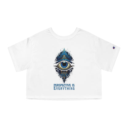 Perspective is Everything: Blue | Champion Women's Heritage Cropped T-Shirt