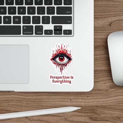 Perspective is Everything: Red | Die Cut Sticker