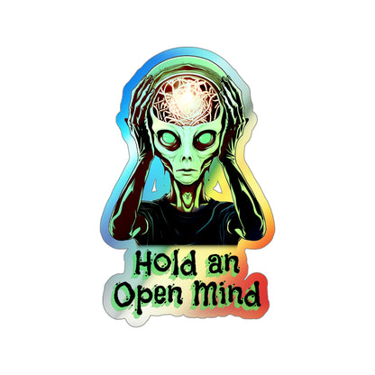 Open Mind | Holographic Die-cut Stickers