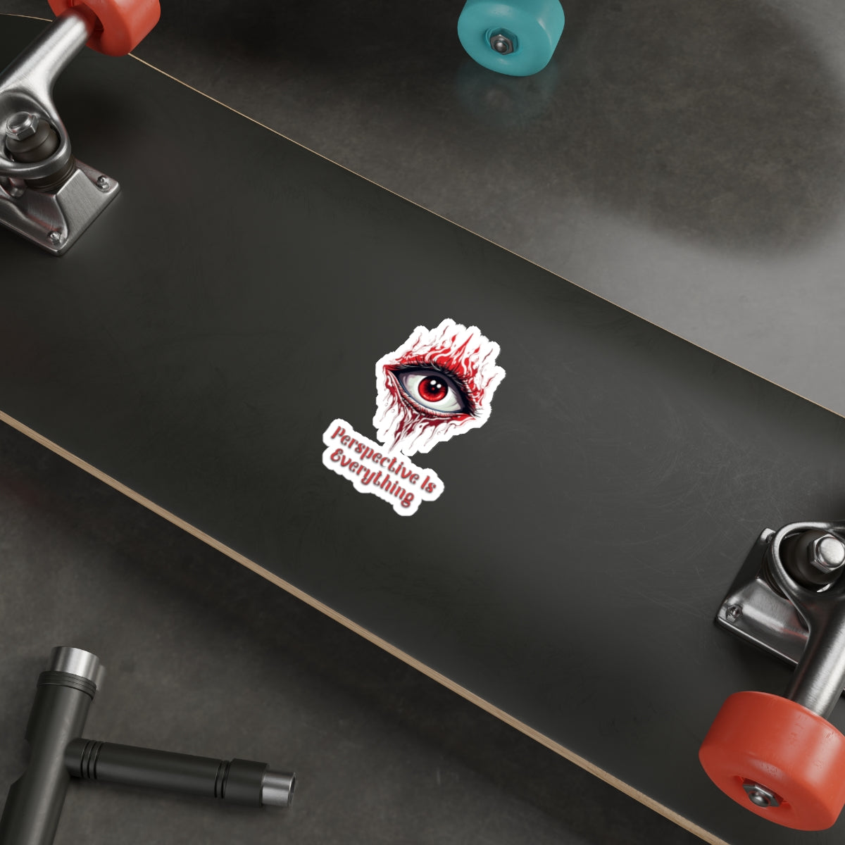 Perspective is Everything: Red | Die Cut Sticker