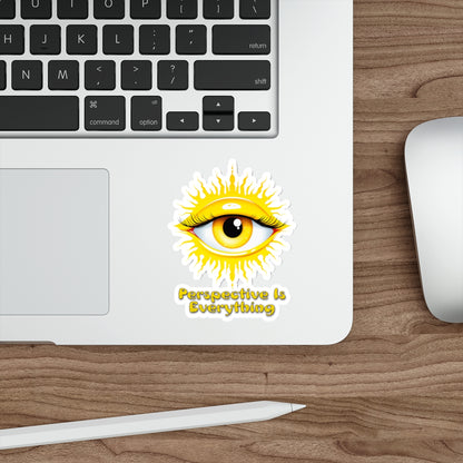 Perspective is Everything: Yellow | Die Cut Sticker