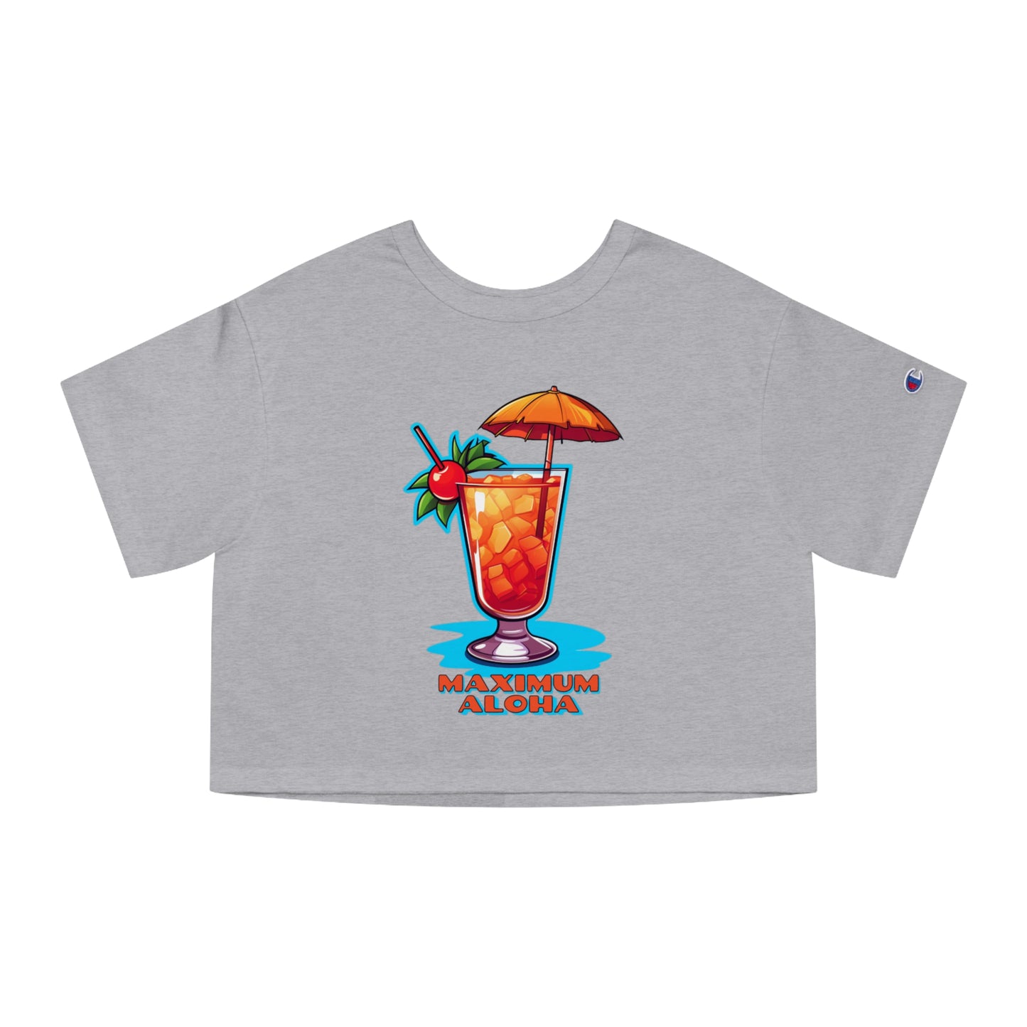 Maximum Aloha | Champion Women's Heritage Cropped T-Shirt