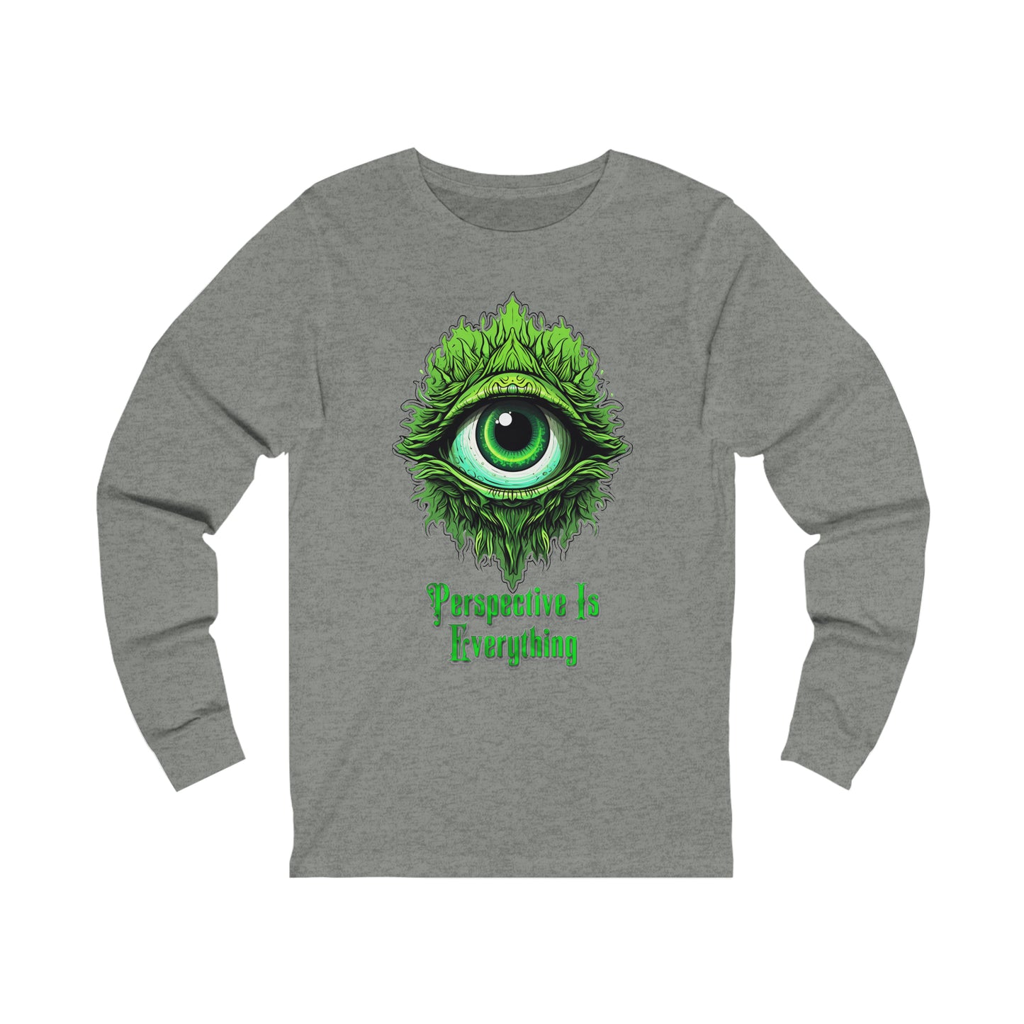 Perspective is Everything: Green | Unisex Jersey Long Sleeve Tee