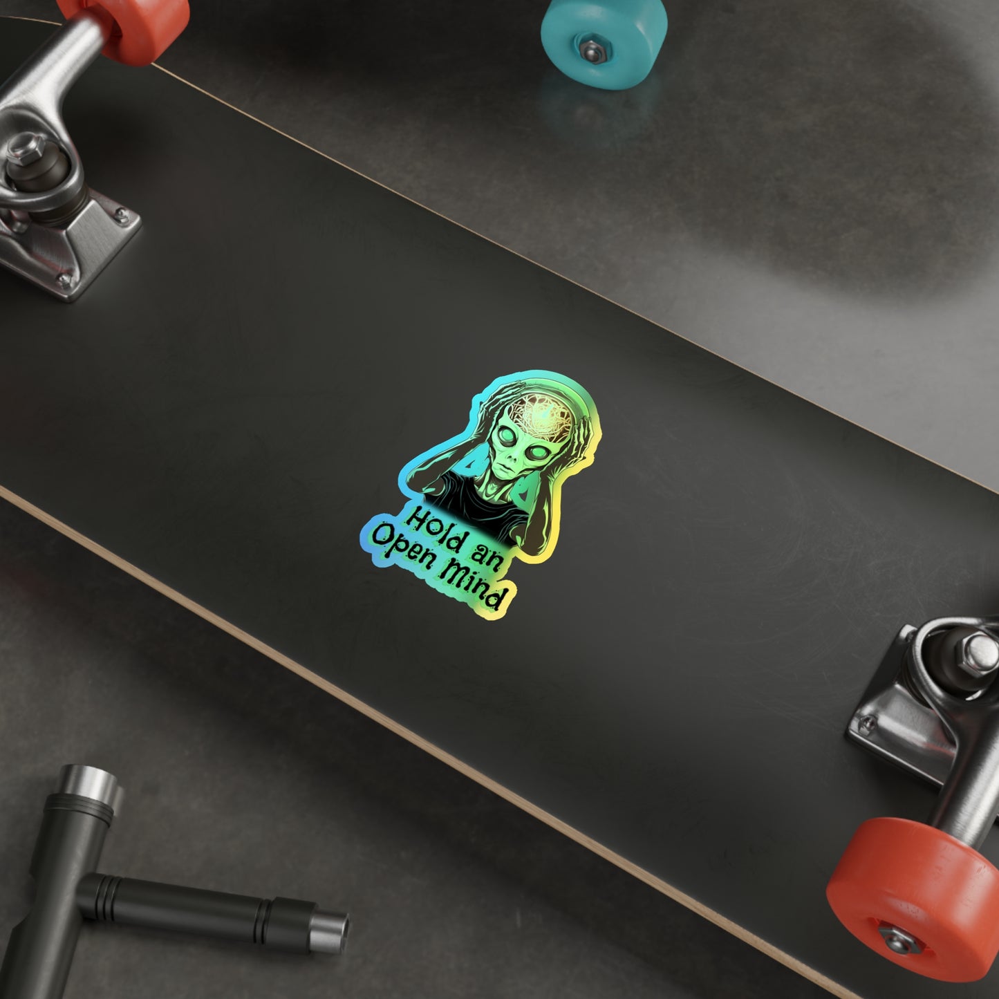 Open Mind | Holographic Die-cut Stickers