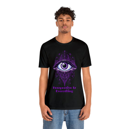 Perspective is Everything: Purple | Unisex Jersey Short Sleeve Tee