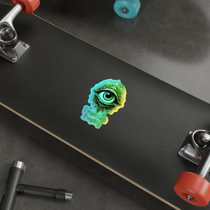 Perspective is Everything: Green | Holographic Die-cut Stickers