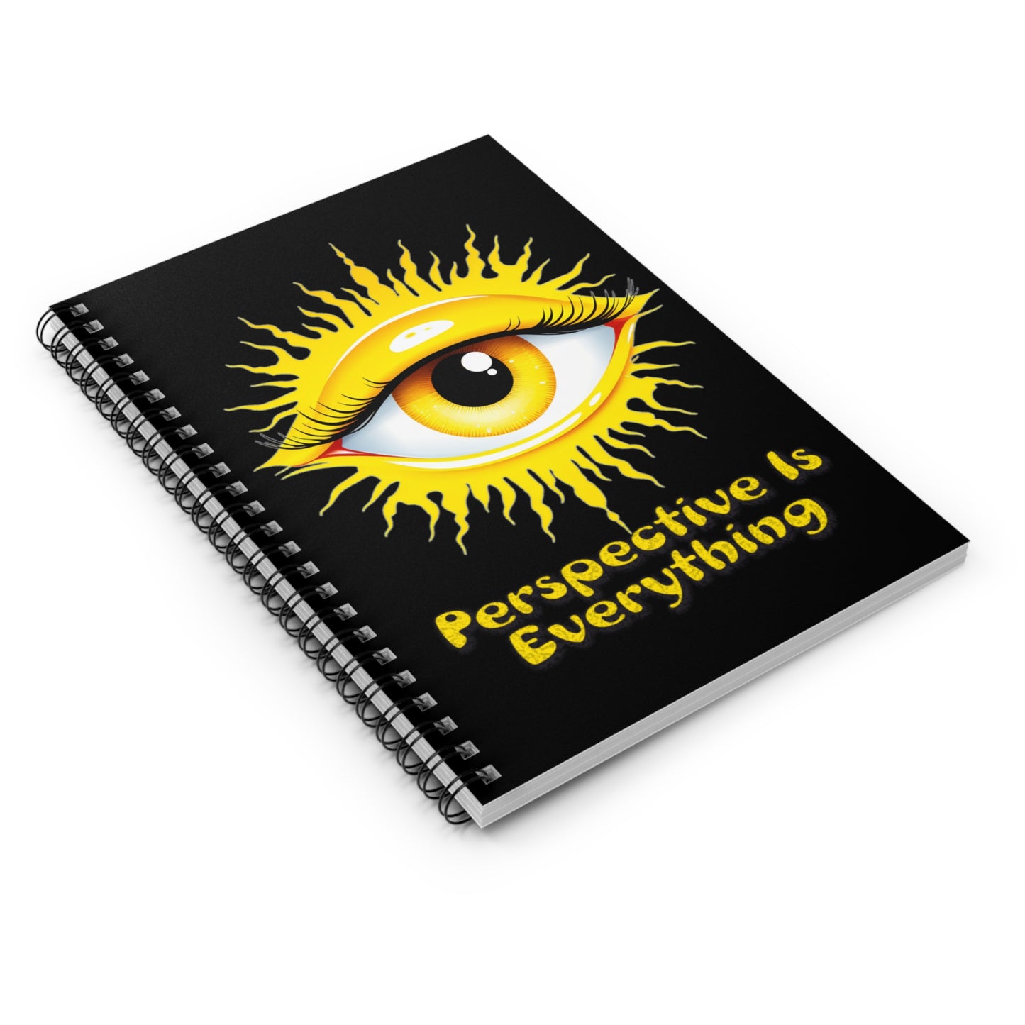 Perspective is Everything: Yellow | Spiral Notebook - Ruled Line
