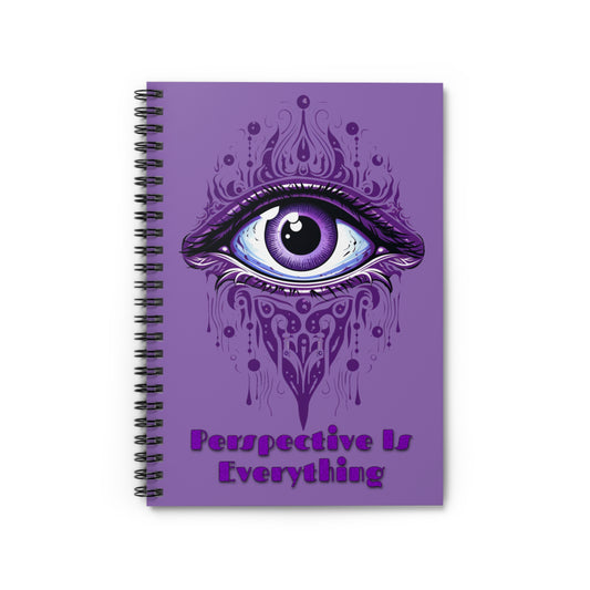 Perspective is Everything: Purple | Spiral Notebook - Ruled Line