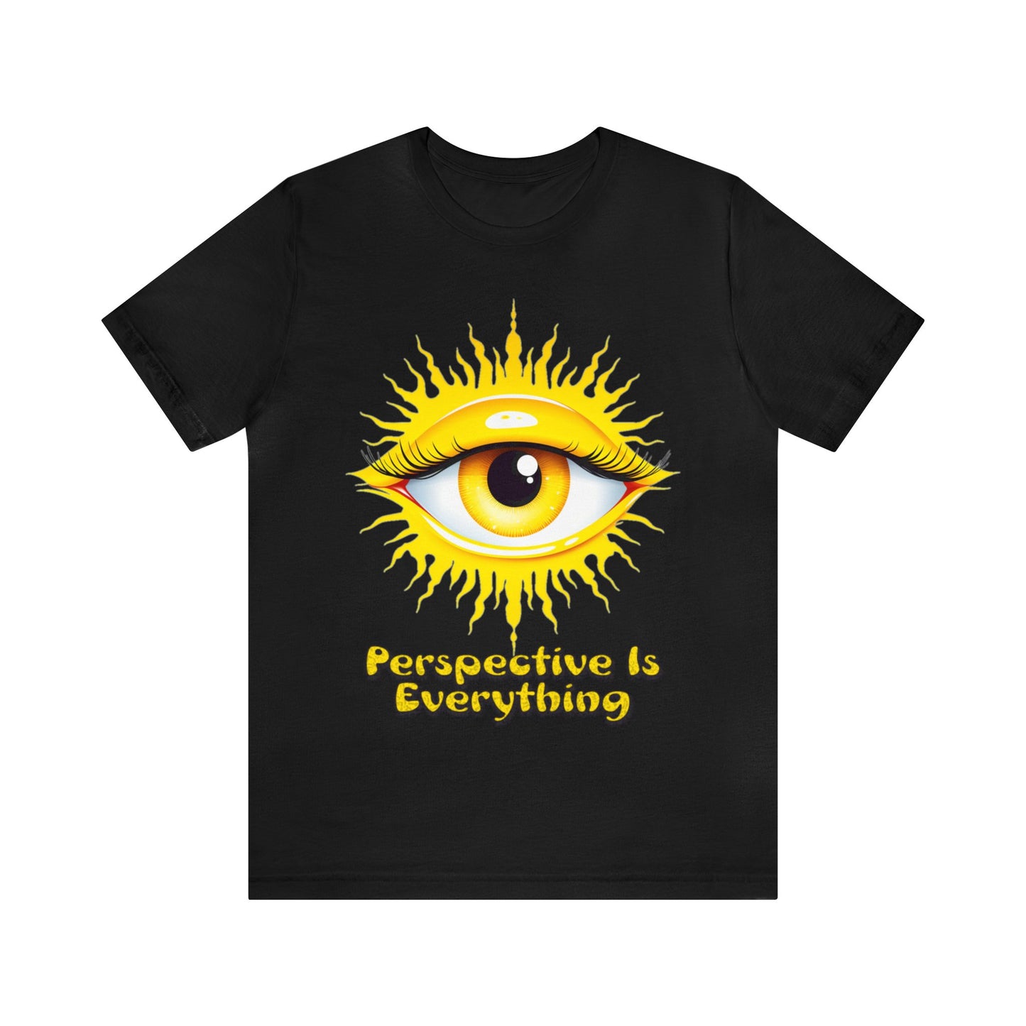 Perspective is Everything: Yellow | Unisex Jersey Short Sleeve Tee