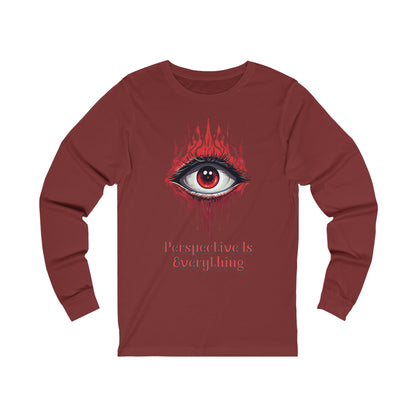 Perspective is Everything: Red | Unisex Jersey Long Sleeve Tee